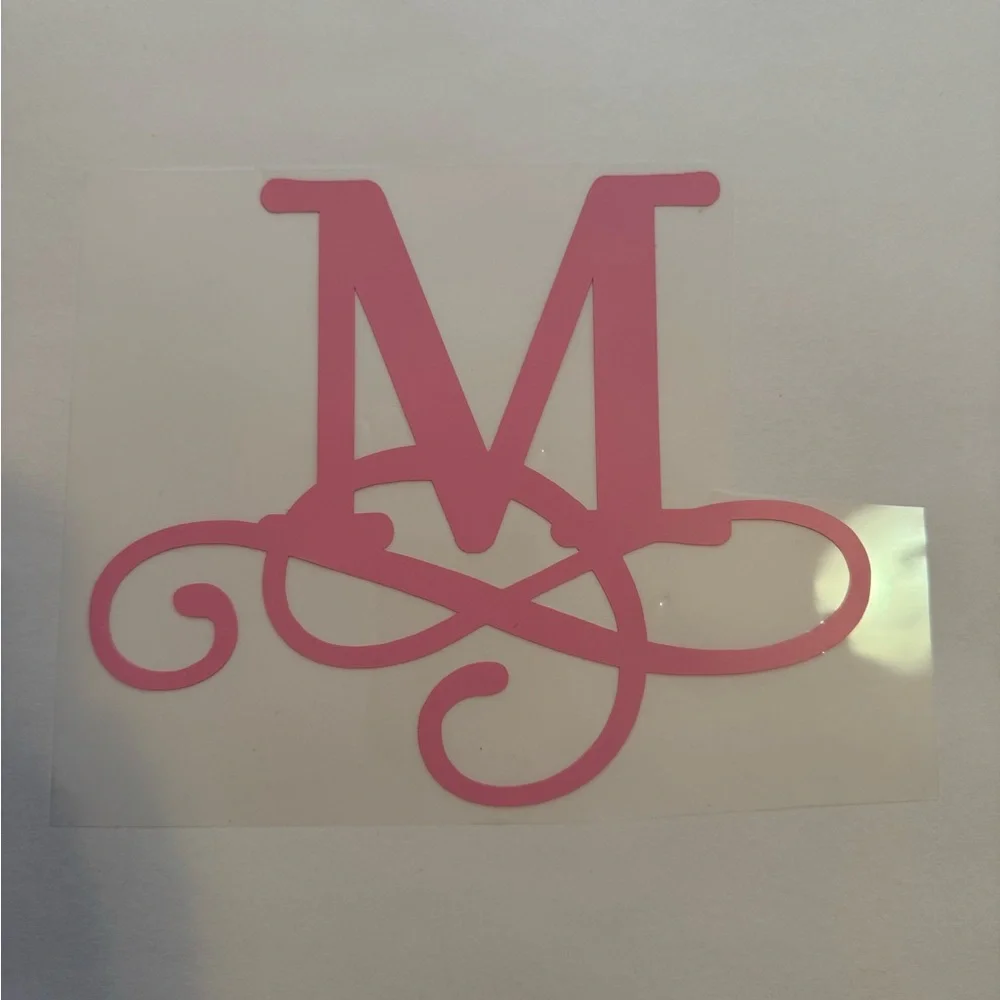 Set of 5 Vinyl Decals with name, letter, or monogram - Personalized